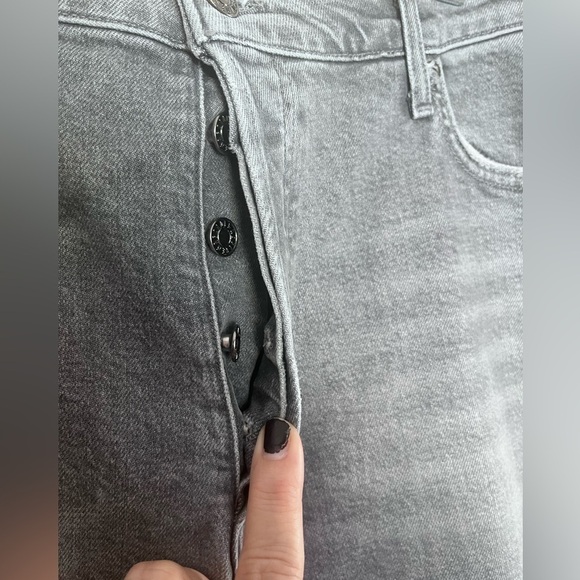 Agolde Nico High Rise Slim Fit Jeans Chime Gray 30 - Picture 5 of 11